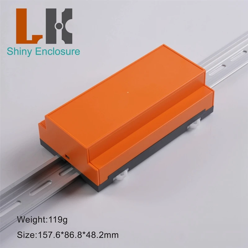 157.6x86.8x48.2mm Junction Box Flame Retardant Material DIN Rail Contactor Switch Box PLC Industrial Control Box