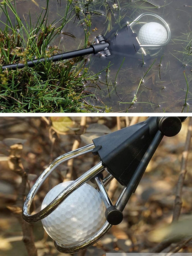 أداة التقاط كرات الجولف من الألومنيوم قابلة للتعديل الطول بثلاثة أو أربعة أو خمسة أو ستة أقسام قابلة للتمديد لرياضات الجولف