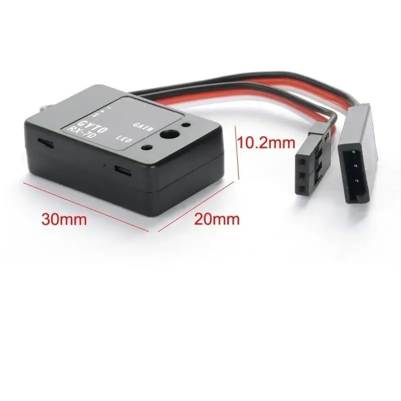 RC Car Gyro Module RX7D Mini Drift Car Gyro Sensitivity Adjustable Stabilizer For RC Drift Car Boat Micro Buggy OP Parts