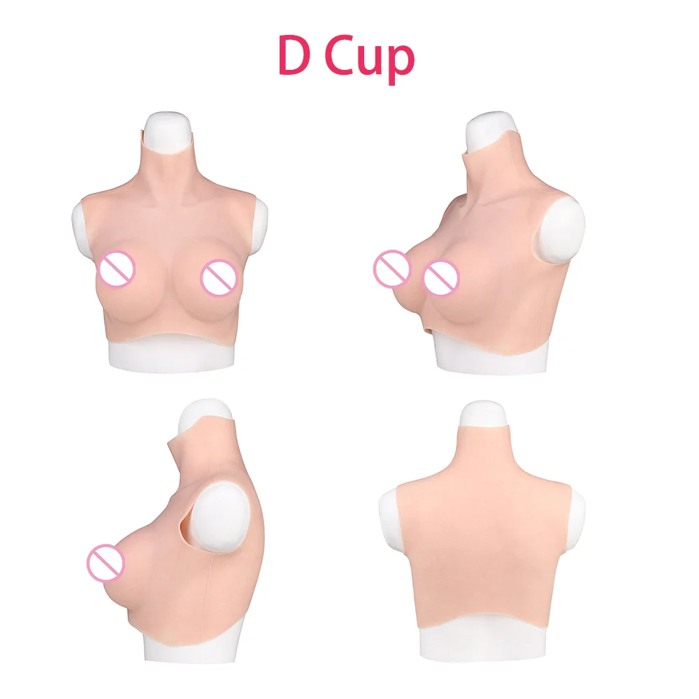 Tgirl Huge Silicone Breast Forms D Cup Boobs Realistic Fake chest for Crossdressers Shemale Crossdress Breastplates Cosplay