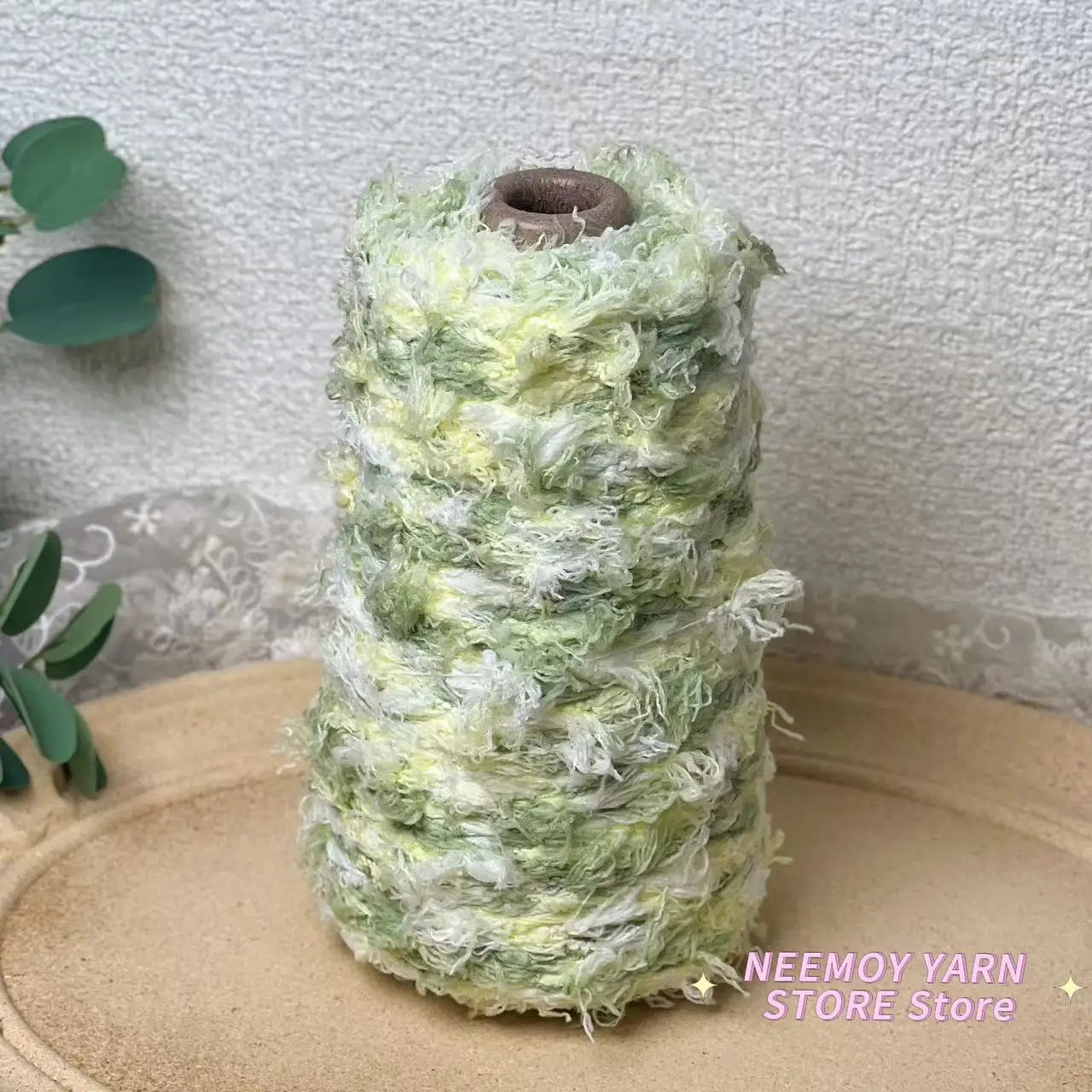 250g/drum Fish Tail Yarn Small Ponytail Yarn Bean Thread Fine Thread Hand Woven Scarf Hat Soft and Fancy Yarn Crochet Thread