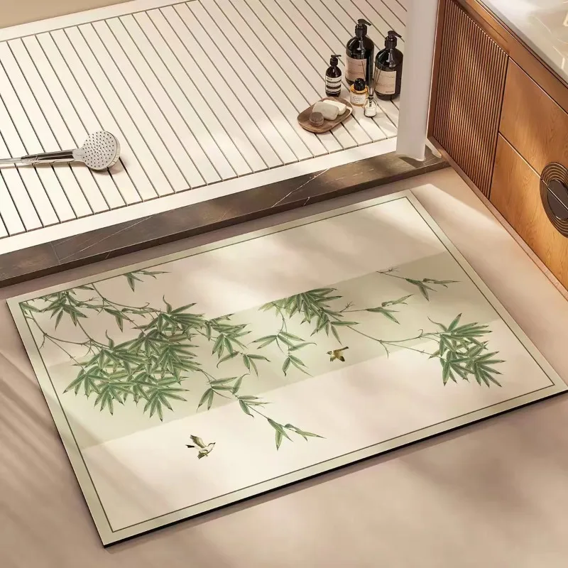 Bathroom absorbent diatom mud toilet  doormat toilet toilet floor mat toilet carpet