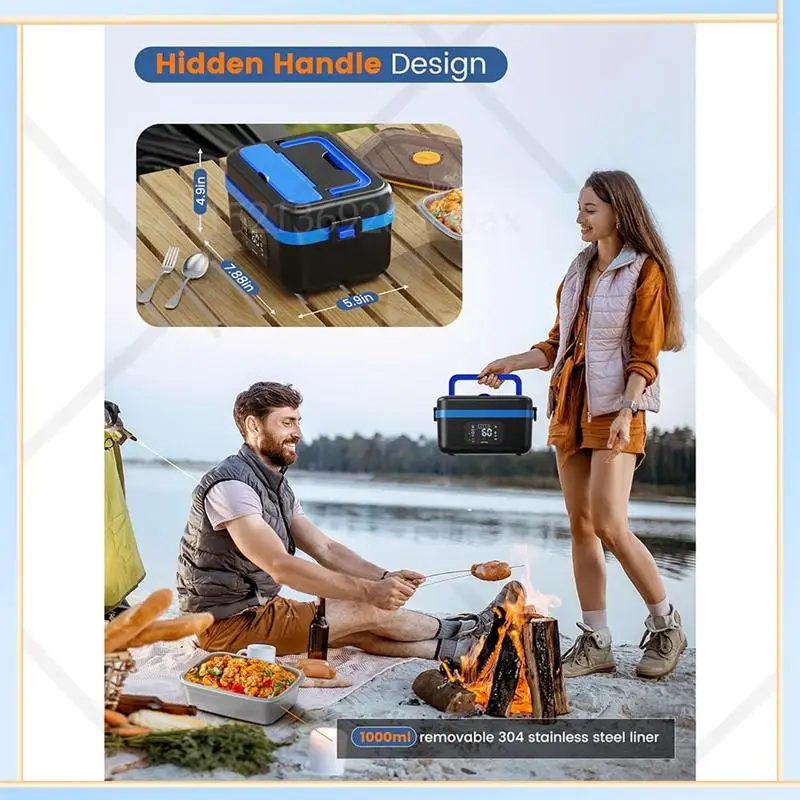 

-SPOR Portable Electric Lunch Box Luncheaze Heated Lunch Box Luncheaze Lunch Box Eu Plug
