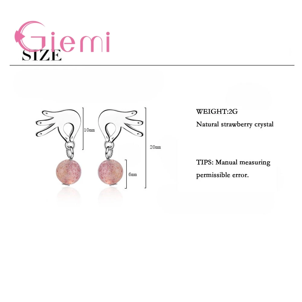 Funny Popular 925 Sterling Silver Color Earrings Drop 