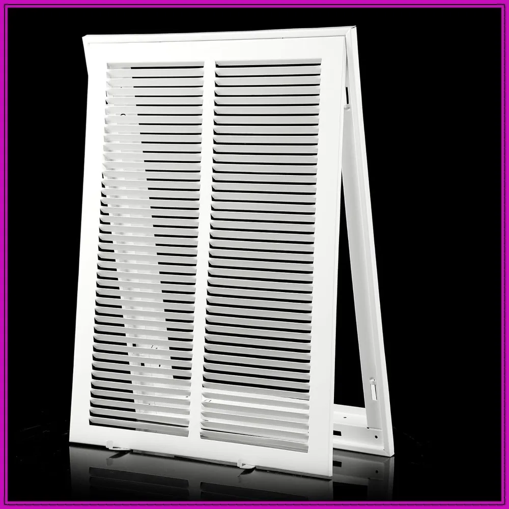 

14x20 Return Air Grille, Steel Vent Cover for Wall or Ceiling, Removable Face for 1-Inch Filters