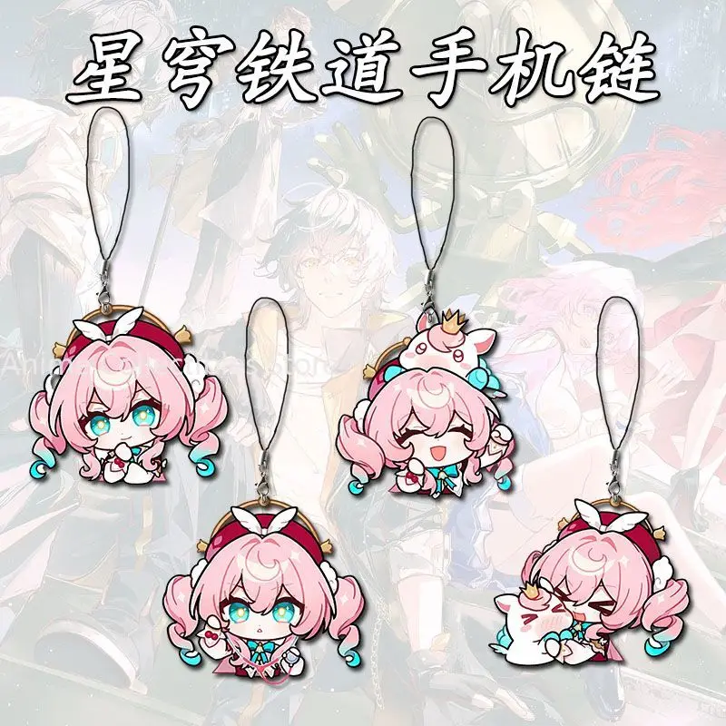 

Anime Honkai Star Rail Hyacine Mobile Phone Lanyard KeyChain Acrylic Phone Charm Jewelry Phone Case Decoration Pendant