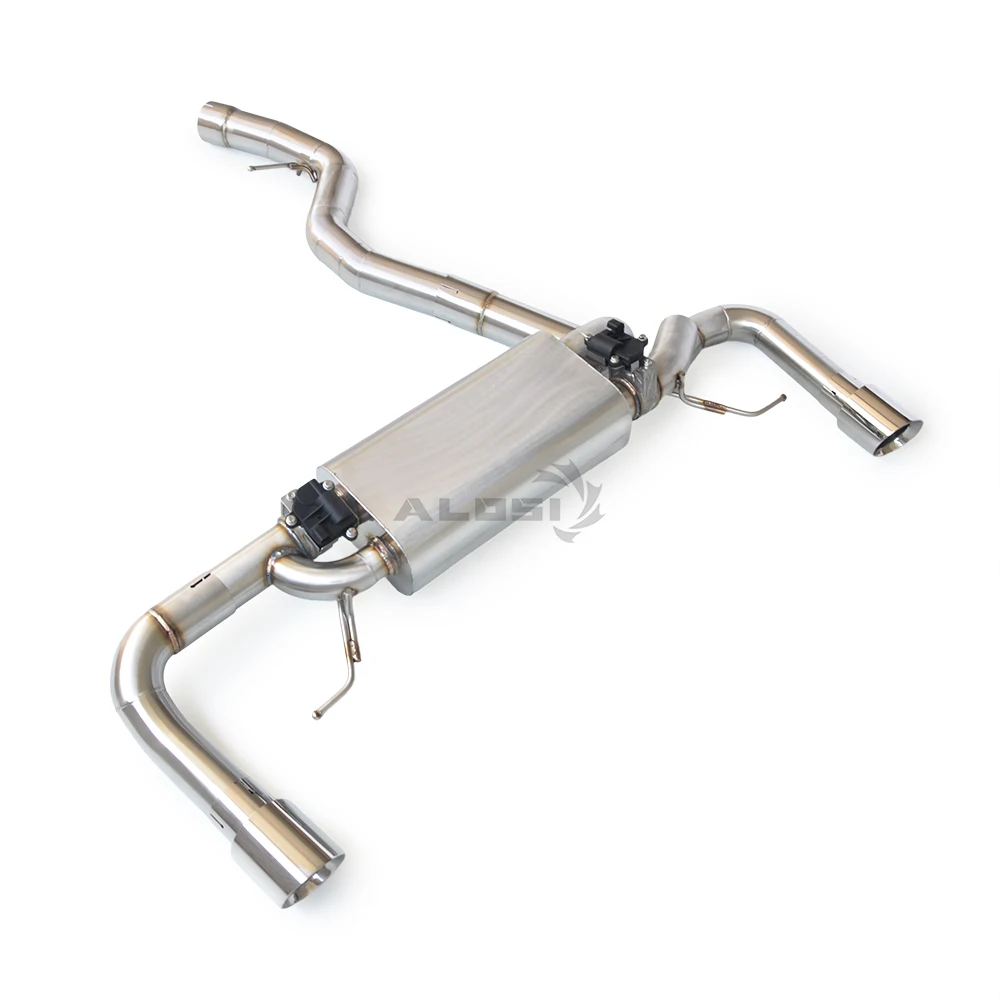Für BMW 230I G42 B48 2.0T 2020–2024 Sport-Auspuffanlage Heckschalldämpfer mit Ventil, rostfreies Catback-Auspuffrohr