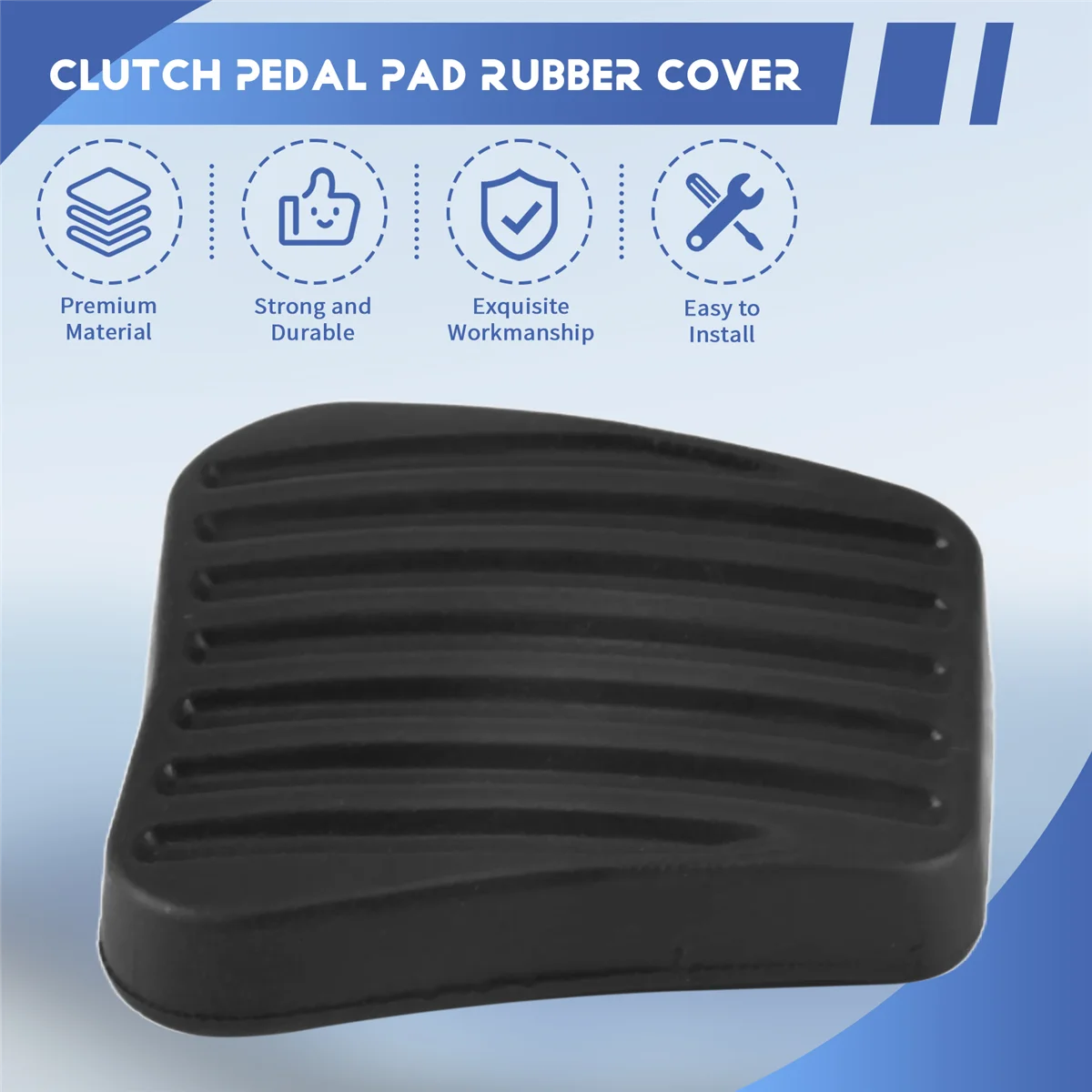 

A02Q-560808 2PCS Brake Clutch Pedal Pad Covers for Opel Vauxhall Corsa Vectra a B Kadett Tigra Astra F Calibra