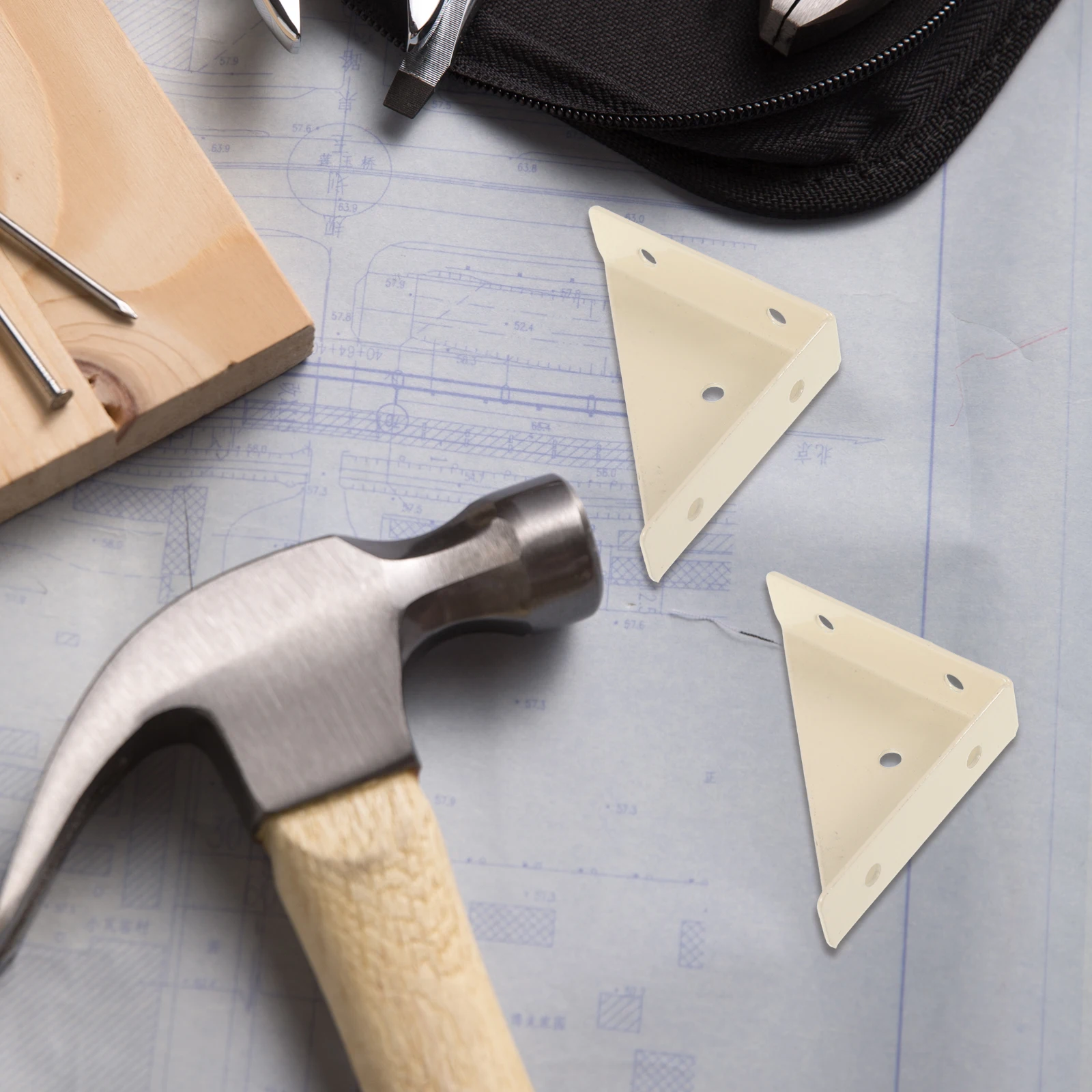 

10Pcs Thickened Angle Corner Brackets Metal Corner Brace Bed Frame Supports Furniture Connectors Wear-Resistant Steel