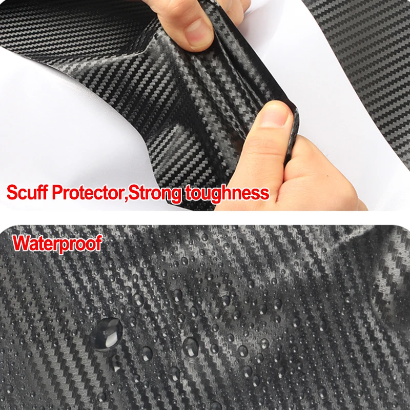 Carbon Fiber Car Door Edge Sill Protector Strip Sticker For VW Golf 4 5 6 7 MK7 MK6 MK5 MK4 MK3 MK2 Door Sill Decals Accessories