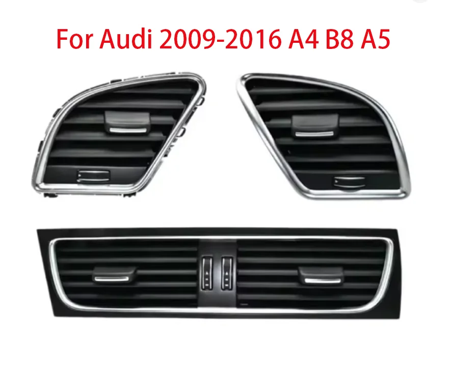 

Для Audi 2009-2016 A4 B8 A5 передняя приборная панель, вентиляционное отверстие для кондиционера 8KD820901 8KD820902, розетка для кондиционера