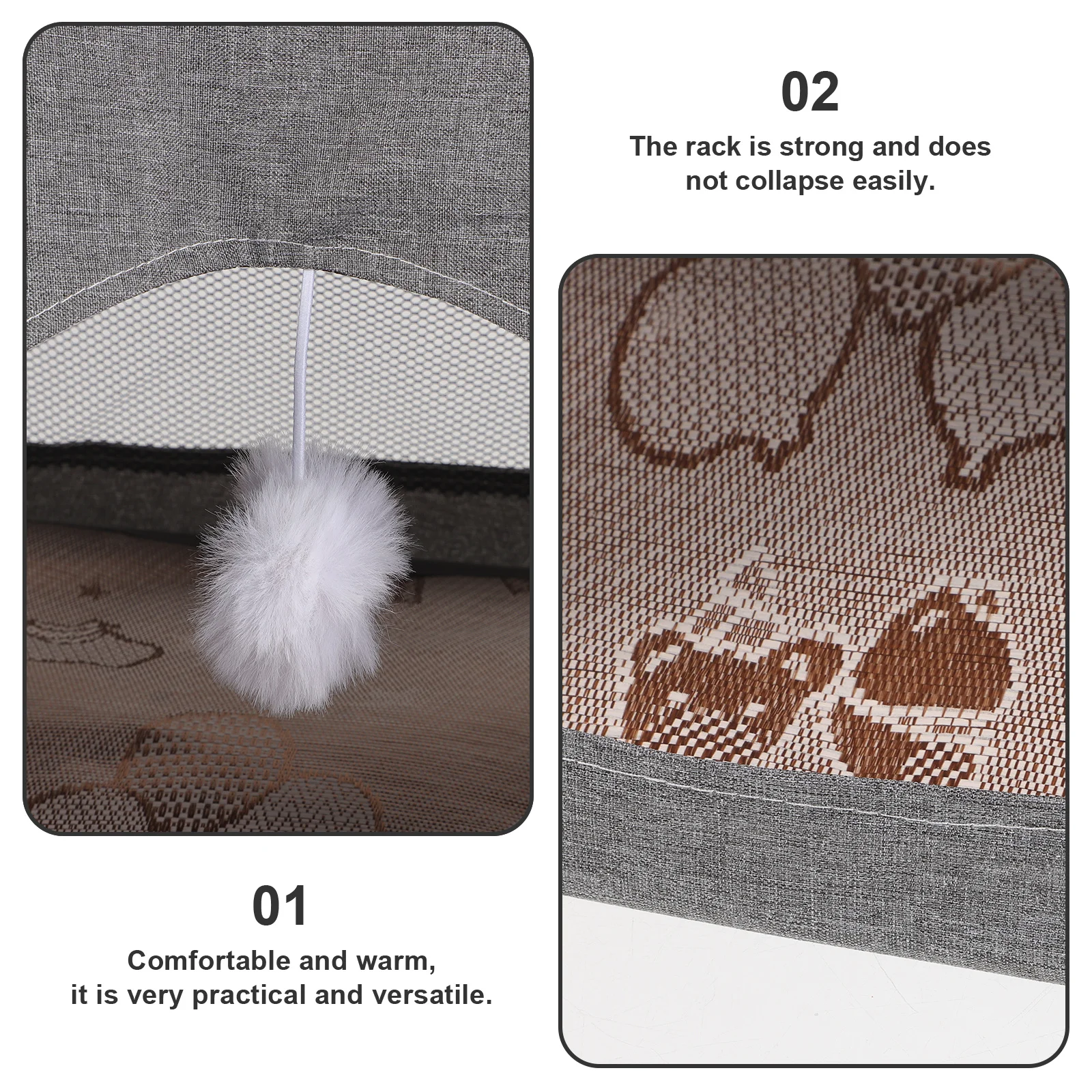 

Indoor Pet House Summer Breathable Tent for Cat Dog Washable Comfortable Nest Small Animal Sleeping Place Decorative Shelter
