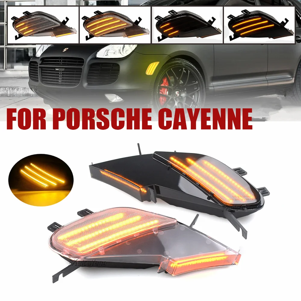 

Светодиодный динамический указатель поворота, боковое крыло, габаритный поворотник, последовательная мигалка для Porsche Cayenne 955 2003 2004 2005 2006