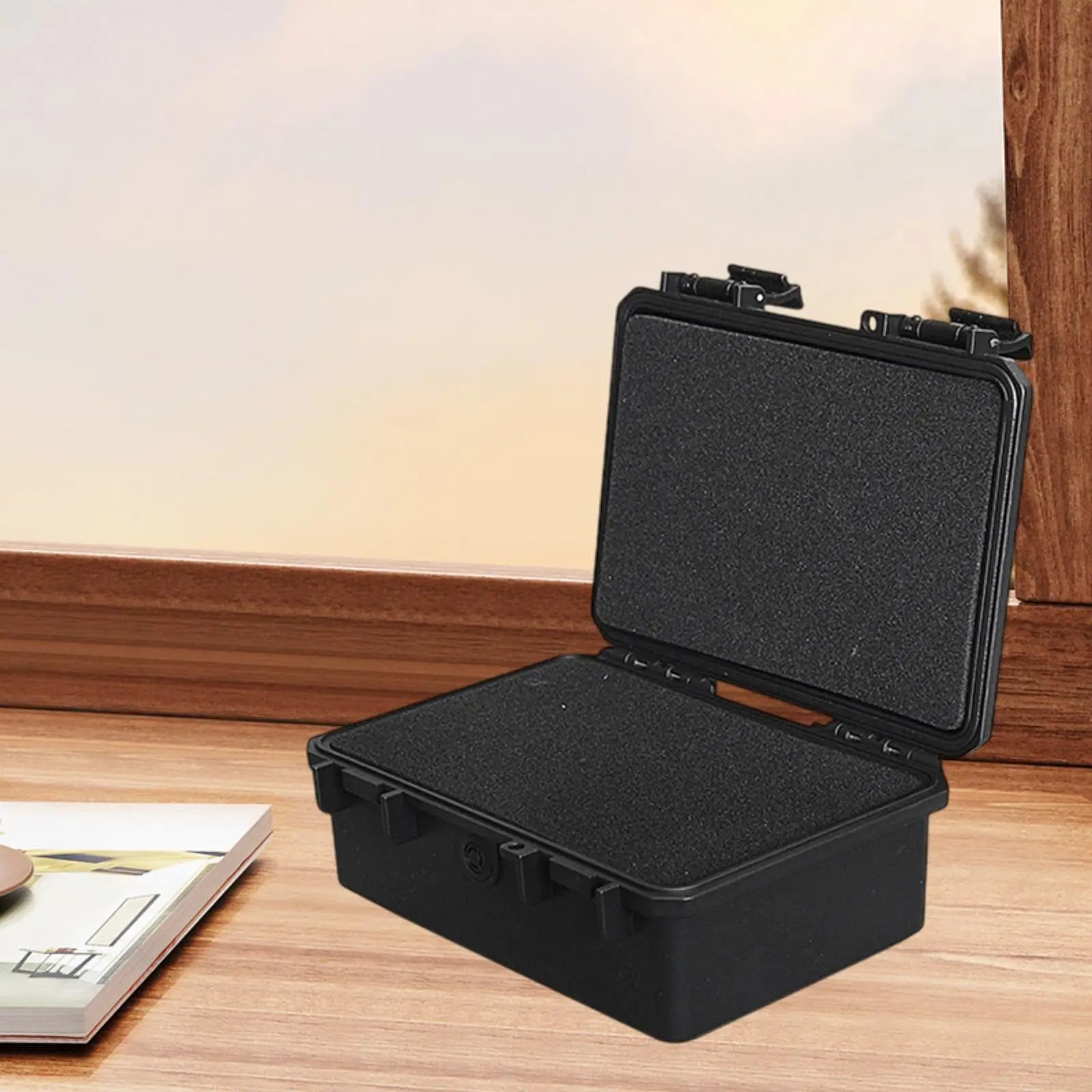 

Waterproof Hard Case Storage Box Anti Impact Multifunctional Lightweight Organizer Protective for Workplace Household Garage