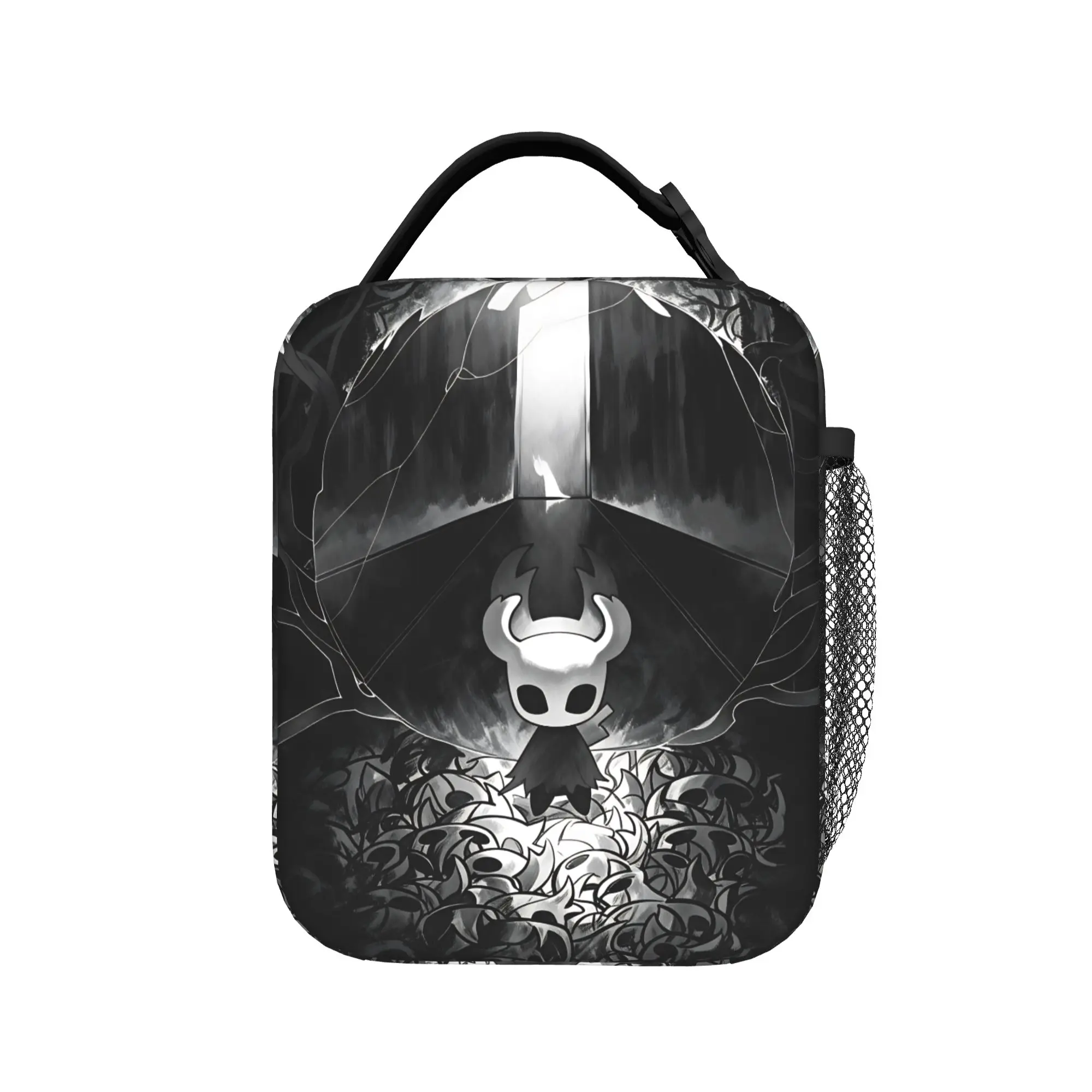 Hollow Knight Lunch Bag  Funny Lunch Box Picnic Portable Thermal Tote Handbags For Adult Waterproof Print Cooler Bag