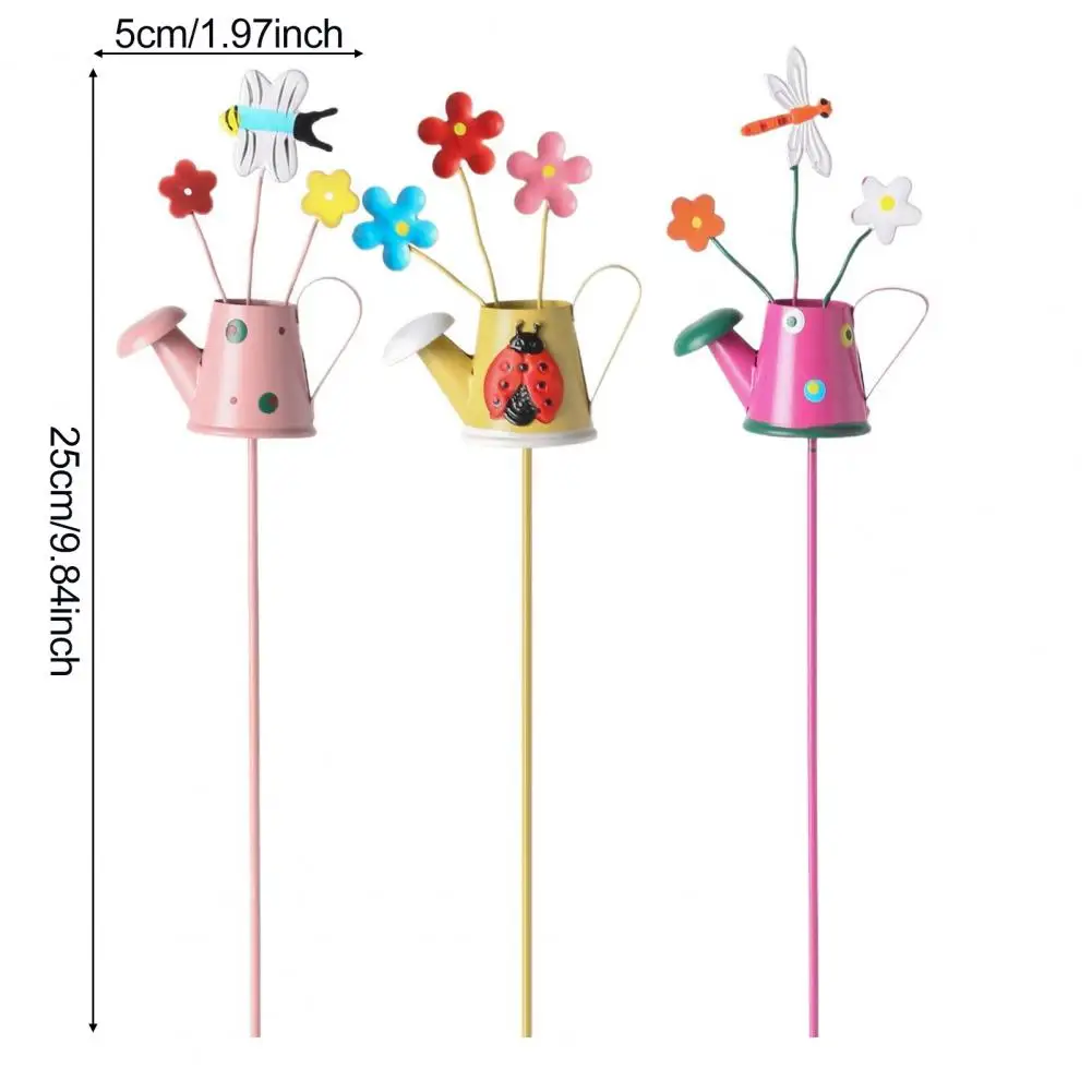 3pcs/6pcs Cute Plant Pot Stakes Decorative Flower Pot Stakes for Indoor Outdoor Planter Garden Bed Flower Pot Accessories view 2