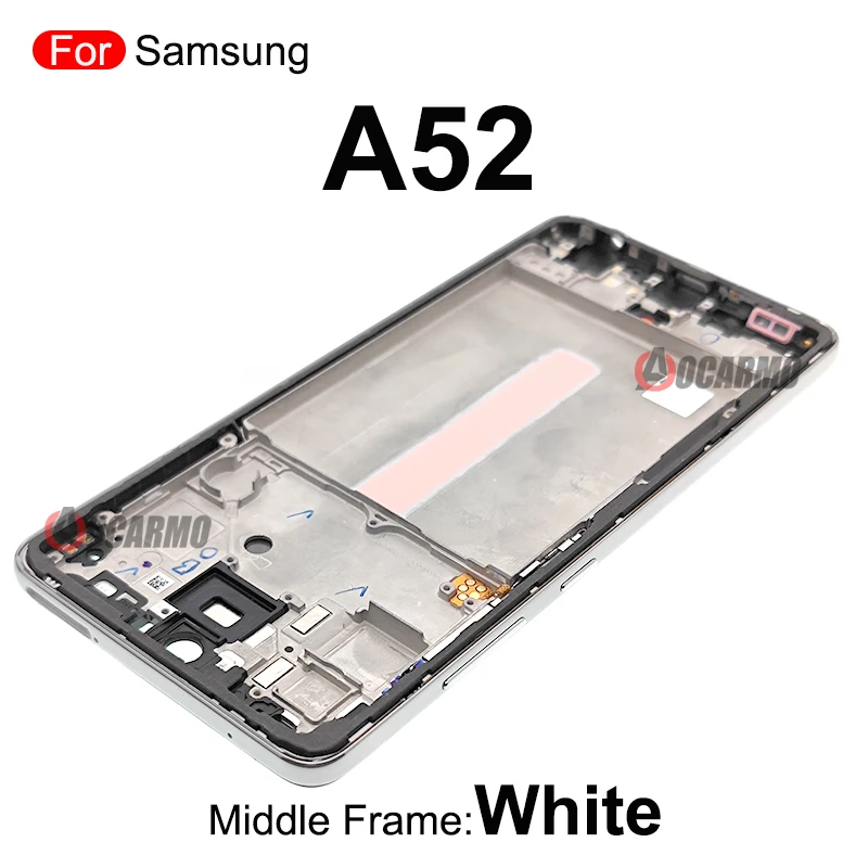 Middle Frame +Side Keys Replacement Repair Parts For Samsung Galaxy A52