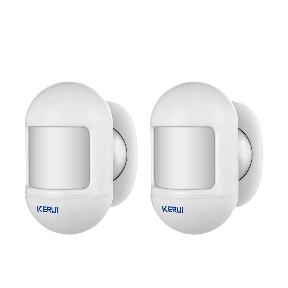 2pcs KERUI P831 Wireless Mini PIR Motion Sensor Alarm Detector with Magnetic Swivel Base for W181 W184 W204 Home Security Alarm