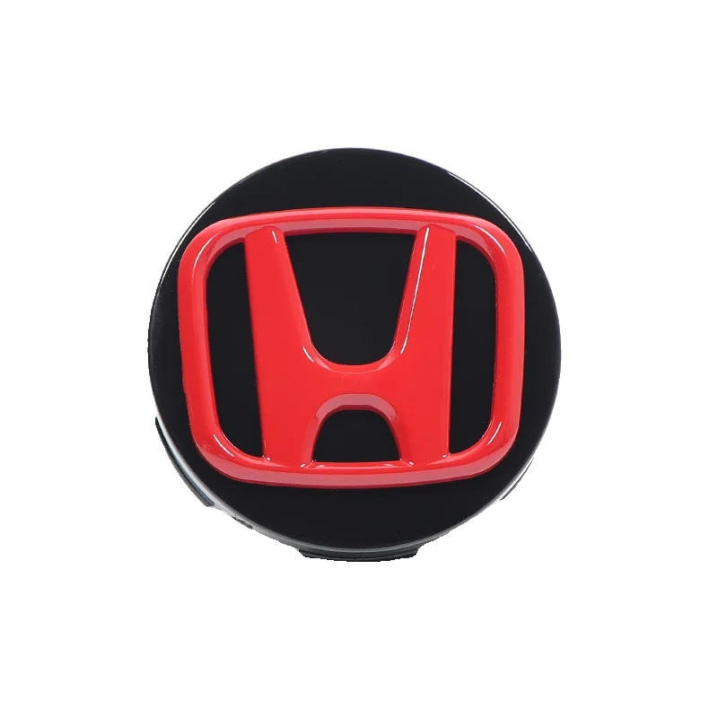 4PCS 58/62/69mm Car Hub Cap Decor Sticker Badge Wheel Center Cover Decal Auto Modification Accessories For Honda Civic Accord