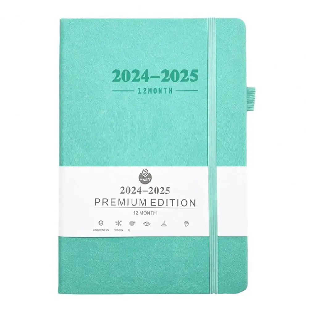 Personalized Calendar Journal 2024-2025 Planner Bundle Notebook Monthly Calendar for Stress-free Time Management at Home Office