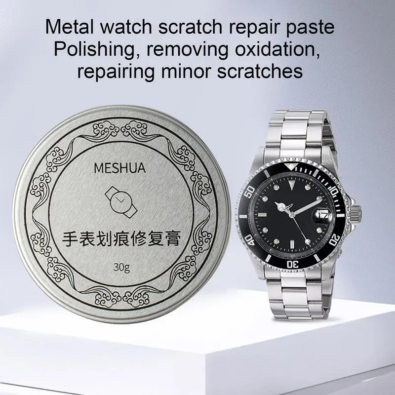 30g Uhr Kratzer Reparatur Entferner Creme Paste Uhr Polierset Kristalle Schmuck Des oxidations paste Hardware Entstaubung werkzeug