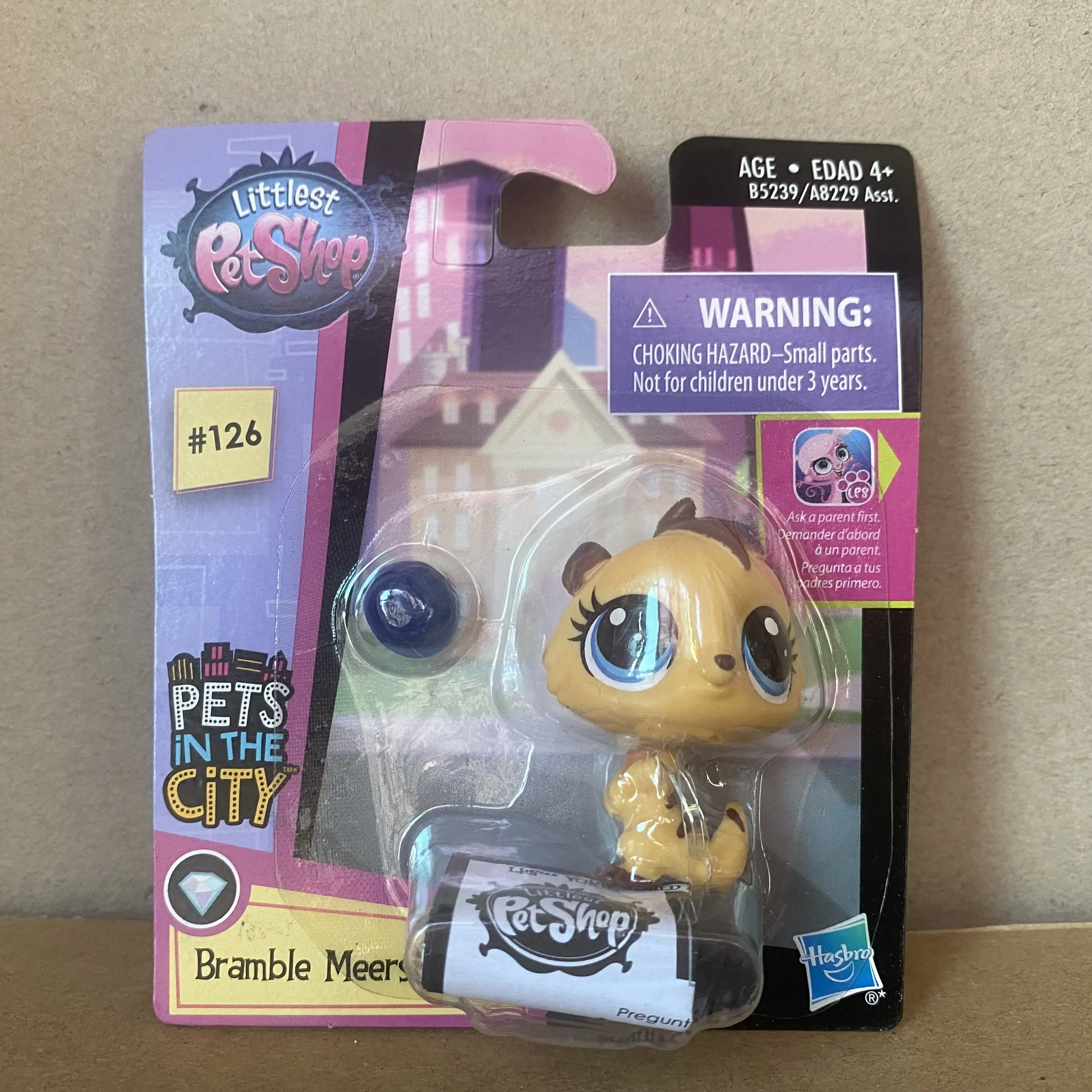 

2 INCH Littlest Pet Shop Get the Pets #126 BRAMBLE MEERSON the Meerkat Christmas Gift New packaging for shipmen