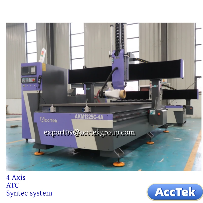3D Woodworking ATC Router Foam Engraving Rubber Carving MDF Acrylic Processing Mahcine 4 Axis Sculpture Making Tools
