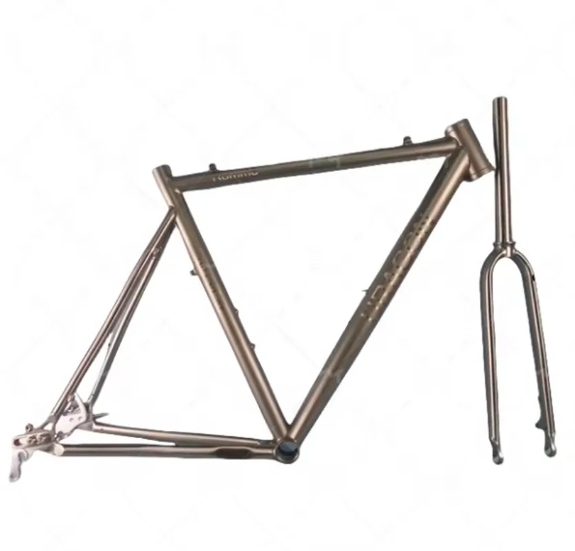 

Adventure Cycling Titanium Gravel Bike Frame For Mountain Biking Off Road Cross Country Durable Lightweight Bicycle Frame Parts
