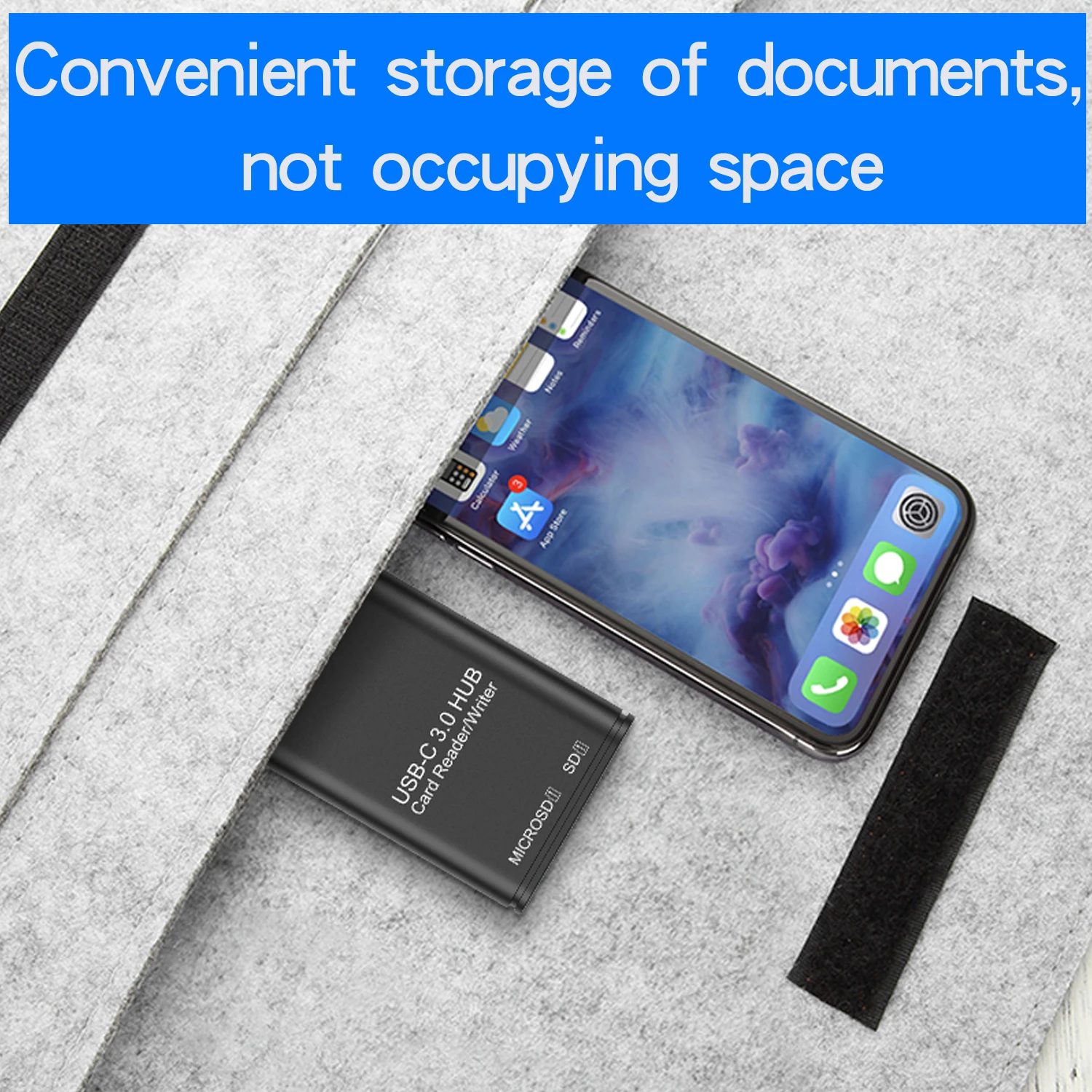 Pembaca Kartu SD/TF OTG USB3.0 Tipe C untuk Ponsel Android, Adaptor Kecepatan Tinggi 2-In-1 Mendukung SDXC/SDHC/TF & Transfer Data OTG Seluler