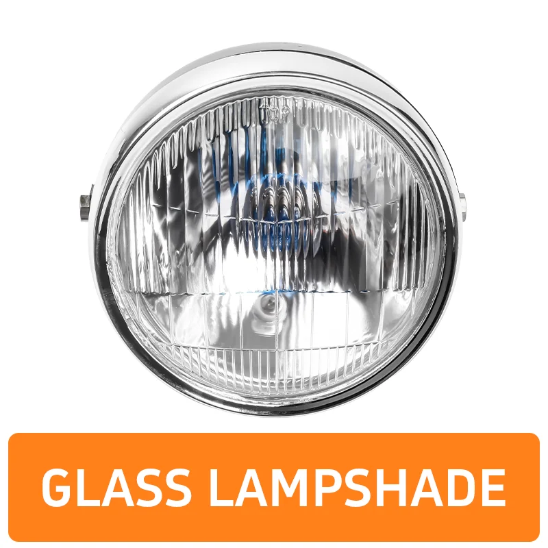 Motorcycle accessory headlight assembly, suitable for JH70 Jialing 48Q front headlights (round or square bulbs)
