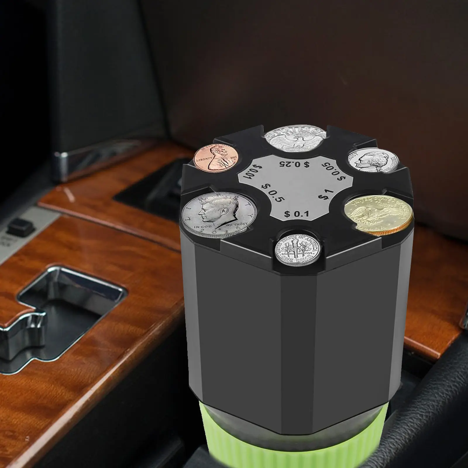 ホルダー付きポータブルプラスチックコイルコンテナ自動計数オーガナイザー収納ボックスポータブルコイルボトル