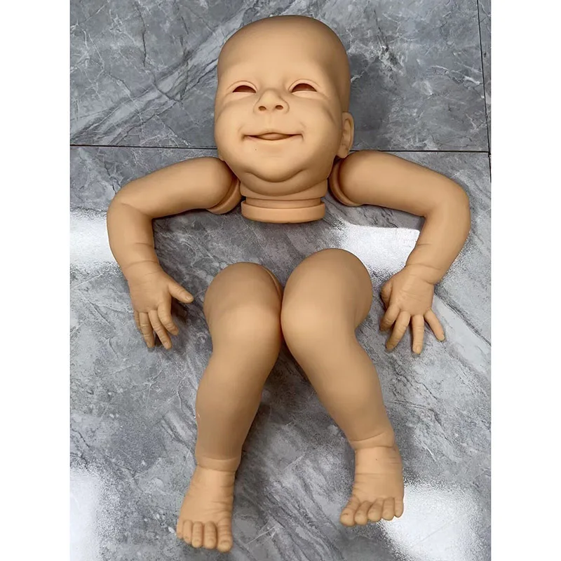 18Inch Reborn Kit Sebastian Unpainted Kit Limited Edition Lifelike Soft Touch Frech Color Kit with Cloth Body