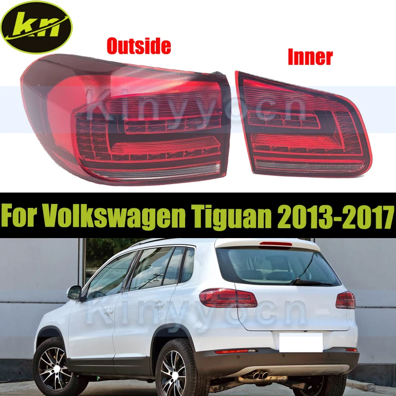 

Задний бампер, задний фонарь, корпус заднего фонаря для Volkswagen Tiguan 2013 2014 2015 2016 2017, задний фонарь, стоп-сигнал