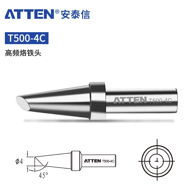 

ATTEN T500-4C Soldering Iron Tips For AT-315DH AT315 205H Welding Station Soldering Iron Head Replacement Accessories Tools