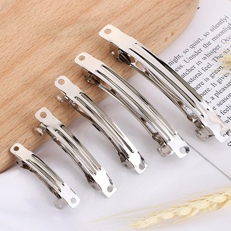 10 Stück Leichte Metall-Haarspangen-Basen mit Automatischer Feder für Damen, DIY-Schmuckherstellung Zubehör Großhandel – Detail 5