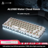AJAZZ ALUX60 8K All Aluminum Magnetic Shaft Mechanical Keyboard Cnc Customized Hot Swappable Wired Gaming Esports Computer Gift