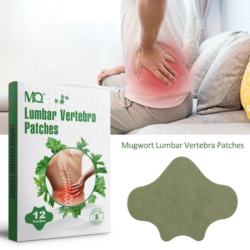 Vértebra Lumbar de ajenjo de 48 piezas, yeso para vértebras cervicales, artritis pegajosa, esguince articular, tensión muscular, parche para aliviar el dolor Lumbar