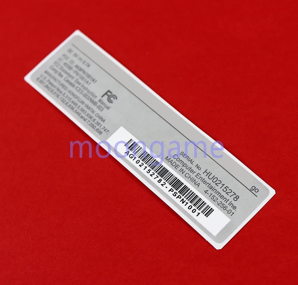 2pcs Replacement For PSP GO New Lable Sticker For PSPGO Back Shell Cover Case
