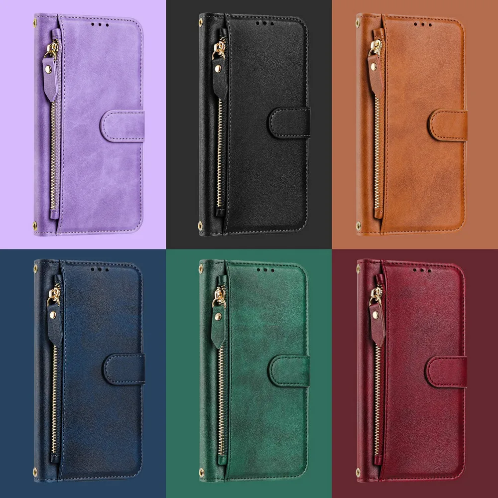 ل Xiaomi Poco F8 Ultra F 8 Pro 5G Crossbody سستة محفظة جلدية Funda ل Poco F8 Pro حافظة فاخرة Mi Phone F8 Ultra Cover