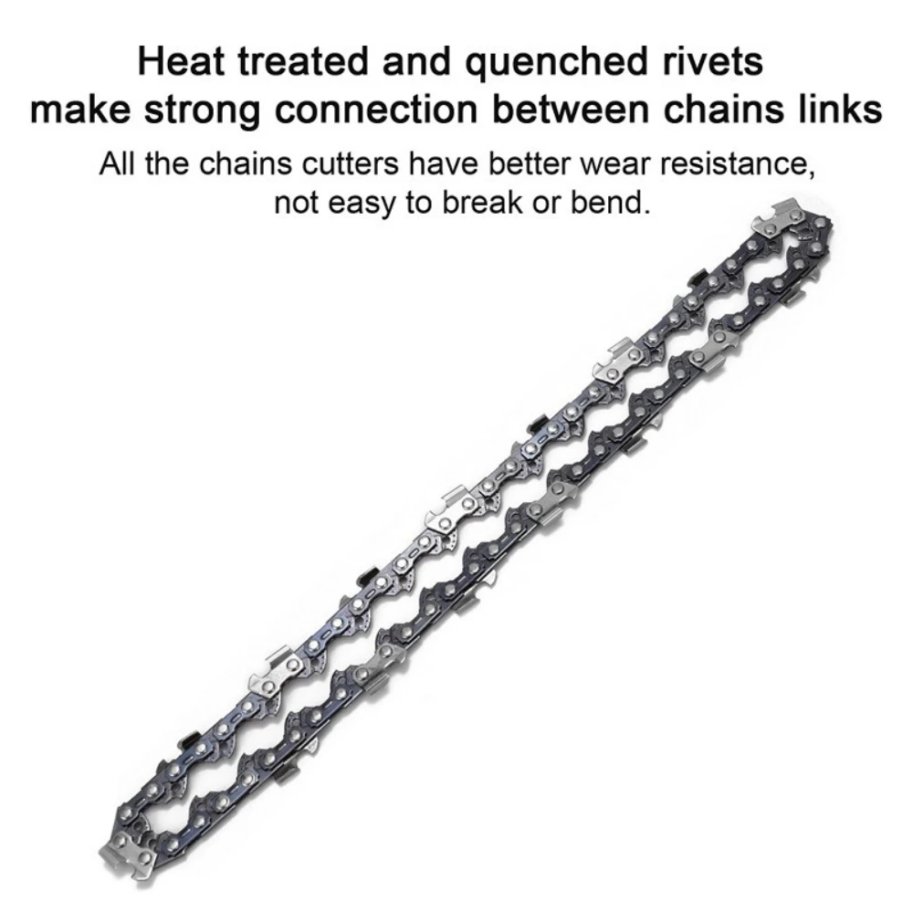 4/6/8 Inch Steel Chainsaw Chain Metal Saw Chain 1/4 Pitch 28/37/45 Drive Electric Saw Accessory Replacement Chainsaw Saw Chain