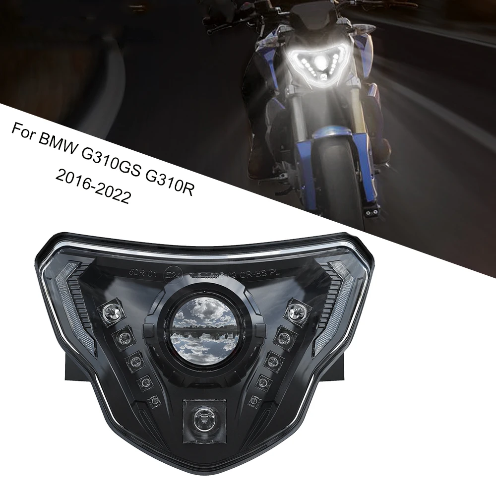 

E24-mark LED Headlights For BMW G310GS G310R G 310 GS R 310GS Motorcycles Lights with Complete Devil Eyes Assembly Accessories