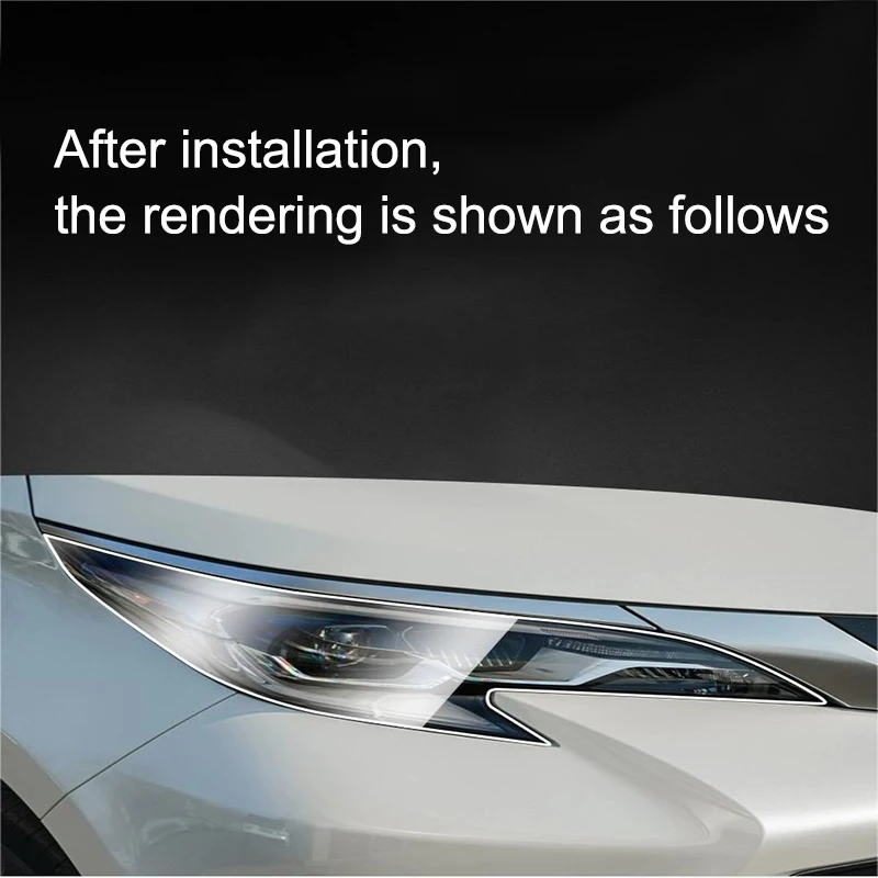 Car Front Headlamp Film for Lexus UX UX200 UX250 UX260 2019-2021 Tpu Transparent Film Exterior Headlight Trim Strips Car Sticker