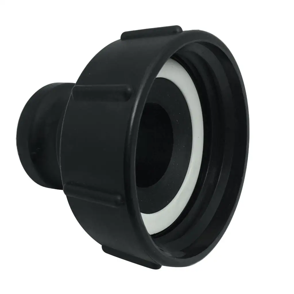 IBC Tank Adapter - Black Hose Replacement Part for IBC Containers Drain Tap,