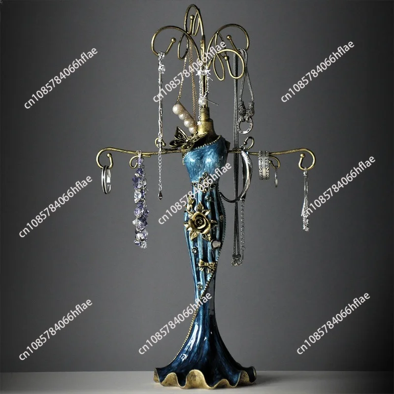 European retro princess jewelry box jewelry storage box jewelry earrings ring necklace display stand