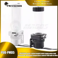 FREEZEMOD 18W D5 Water Pump Reservoir,Intelligent Control POM Built In Filter 5900RPM/Flow Lift 5 Meter /1100L/H PUB-PMD5