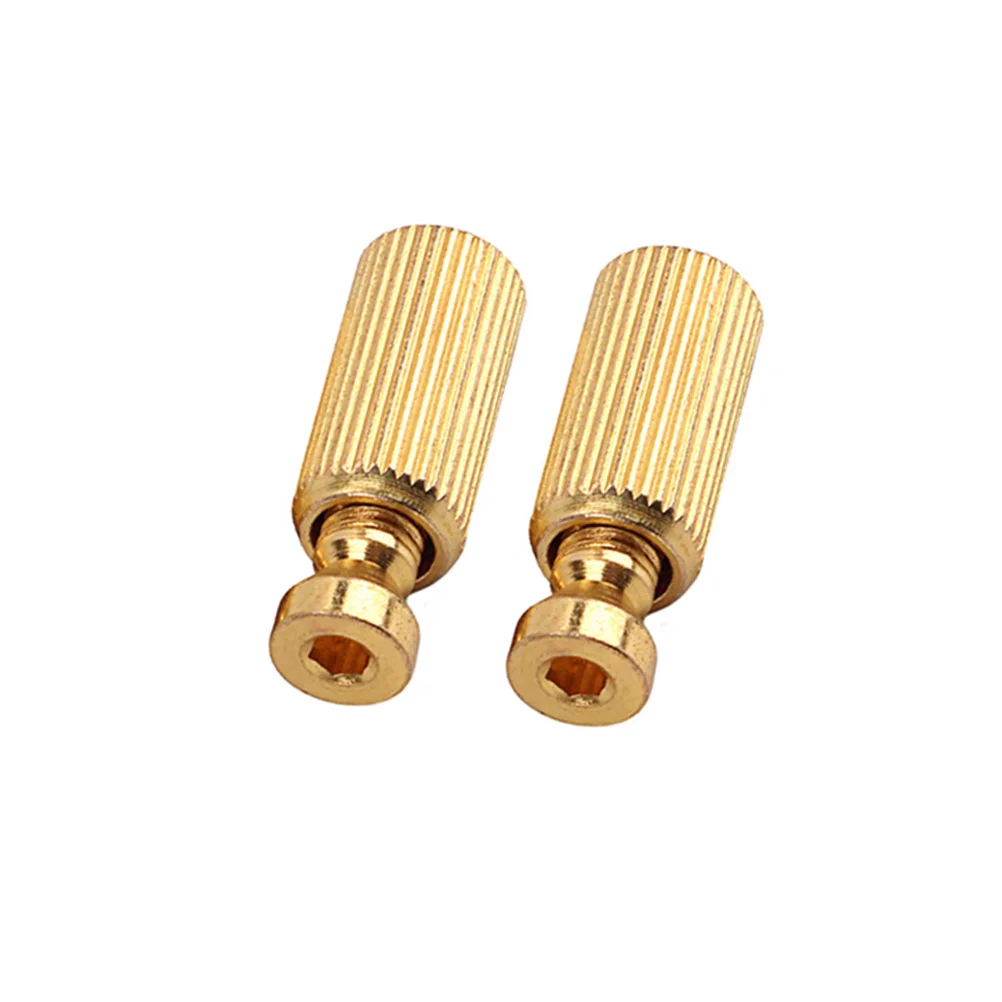 

2pcs Electric Guitar Tremolo Bridge Studs Elevating Adjustment Screws Golden Metal Replacement Parts For Bass Guitar Durable