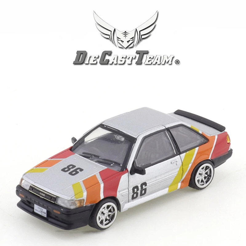 DCT 1/64 Toyota Corolla Levin AE86 Car Alloy Toys Motor Vehicle