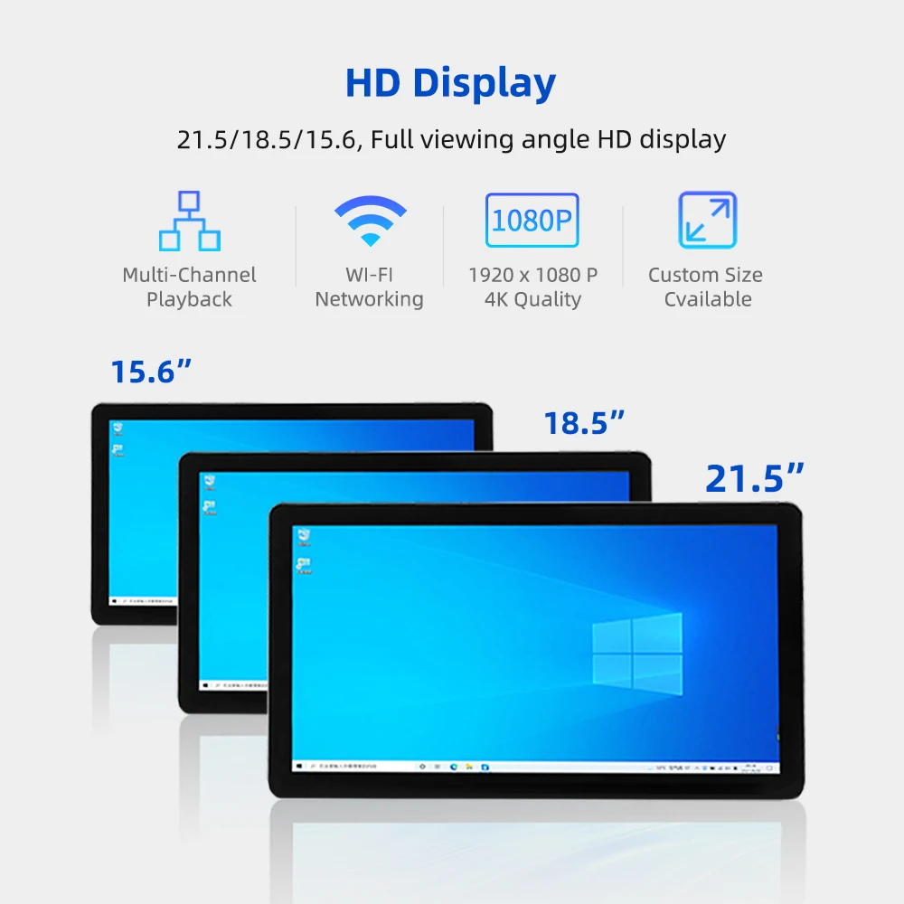 New Arrivals Desktop Kiosk 15.6/18 5/21.5 Flat Panel Flexible Screen Receipt Printer Scanner Pos Stand Self-Service Kiosk
