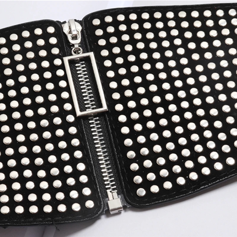 فاسق برشام البطانة واسعة مطاطا مشد حزام الإناث الخصر القوطي حجم كبير تمتد Cummerbunds أحزمة مصمم كبيرة للنساء 2028 #6