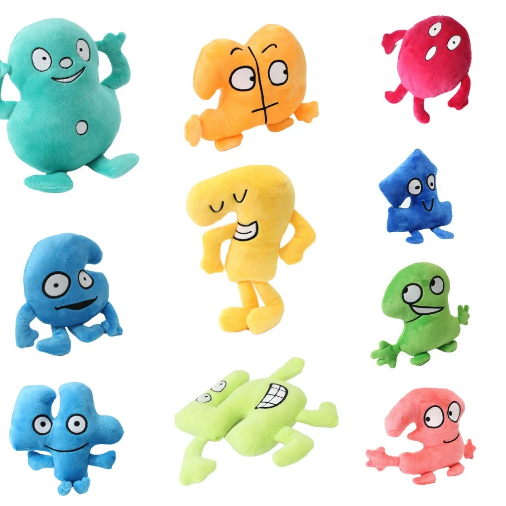 

Battle for Dream Island BFDI Educational Plush Toy Digital Children's Enlightenment Doll with Numbers Boy Girls Birthday Gifts